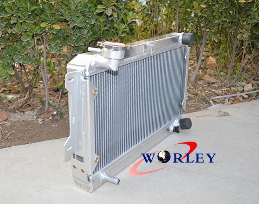 Aluminum Radiator & Oil Cooler for Mazda R100 Familia (1968–1973)