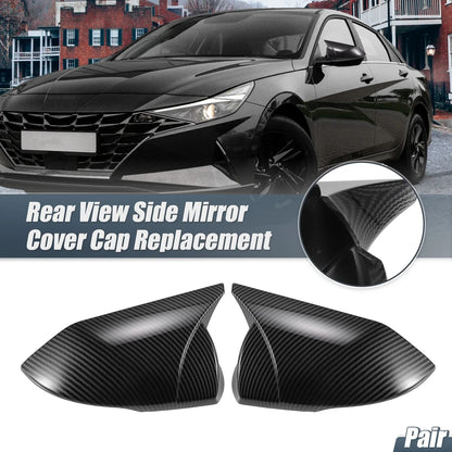 Rearview Mirror Cover Overlay Carbon Fiber for Hyundai Elantra (2017-2023)