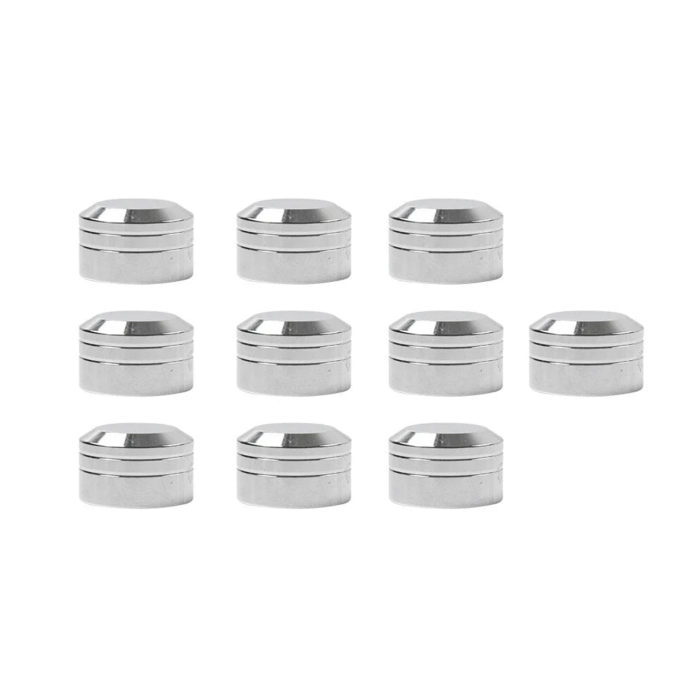 10 x Chrome Engine Bolt Topper Caps Covers for Harley Dyna Softail