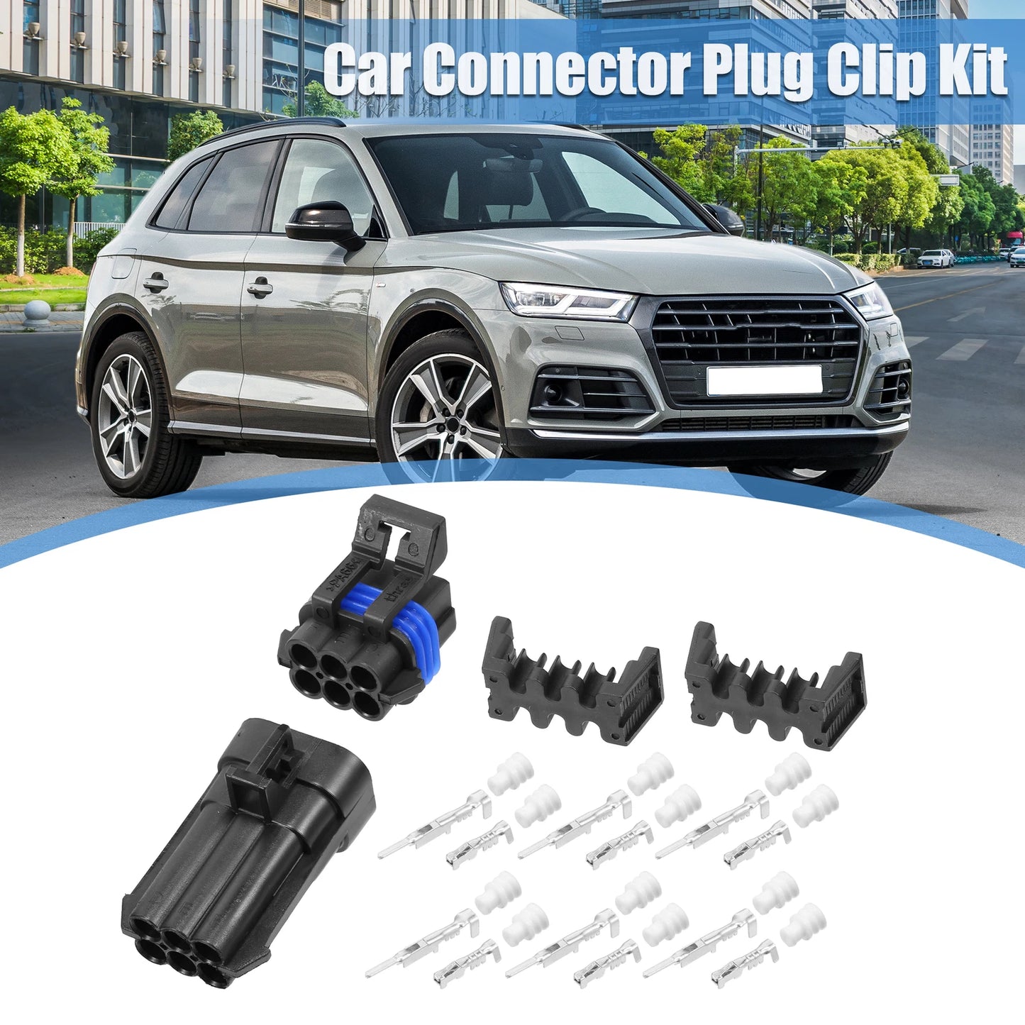 Set of 2 No.920003432 6 Pin Male Female Oxygen Sensors for VW Audi