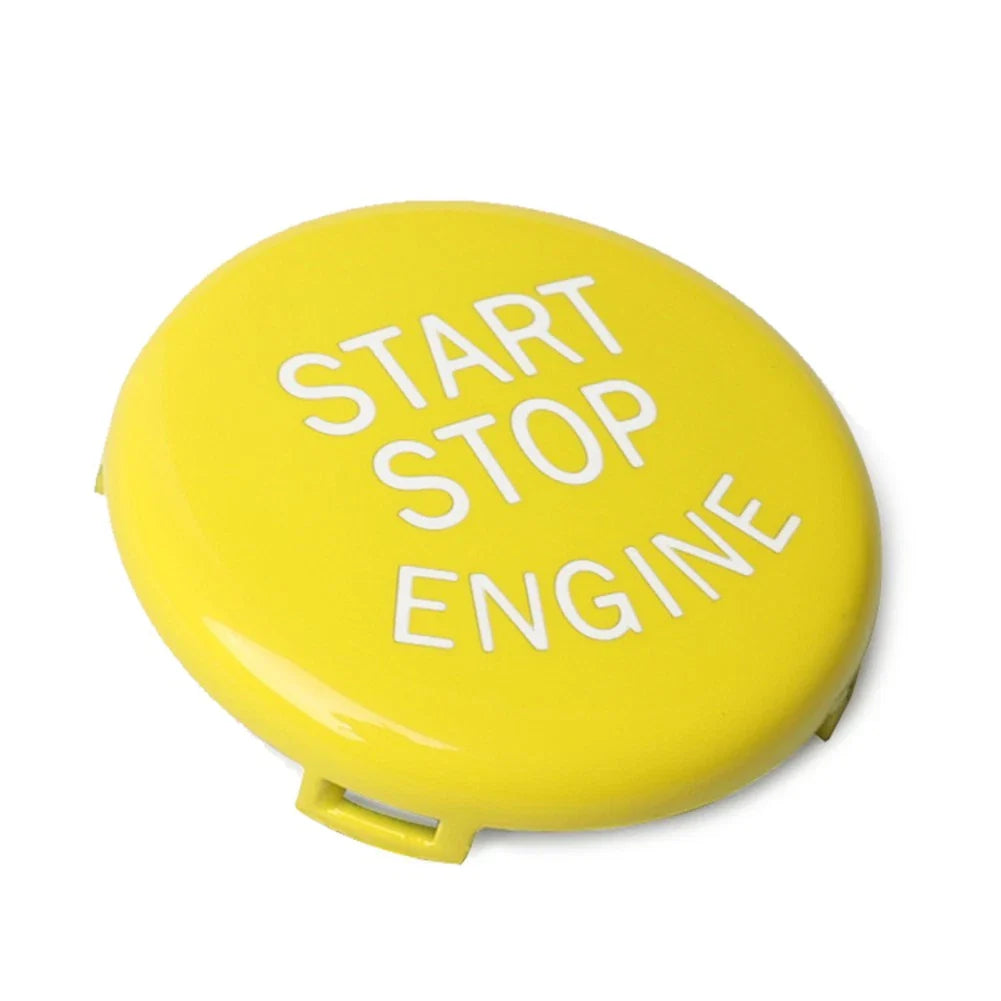 Yellow Engine Start Stop Button Cover for BMW E Chassis 1 3 5 X1 X3 X5 Z4