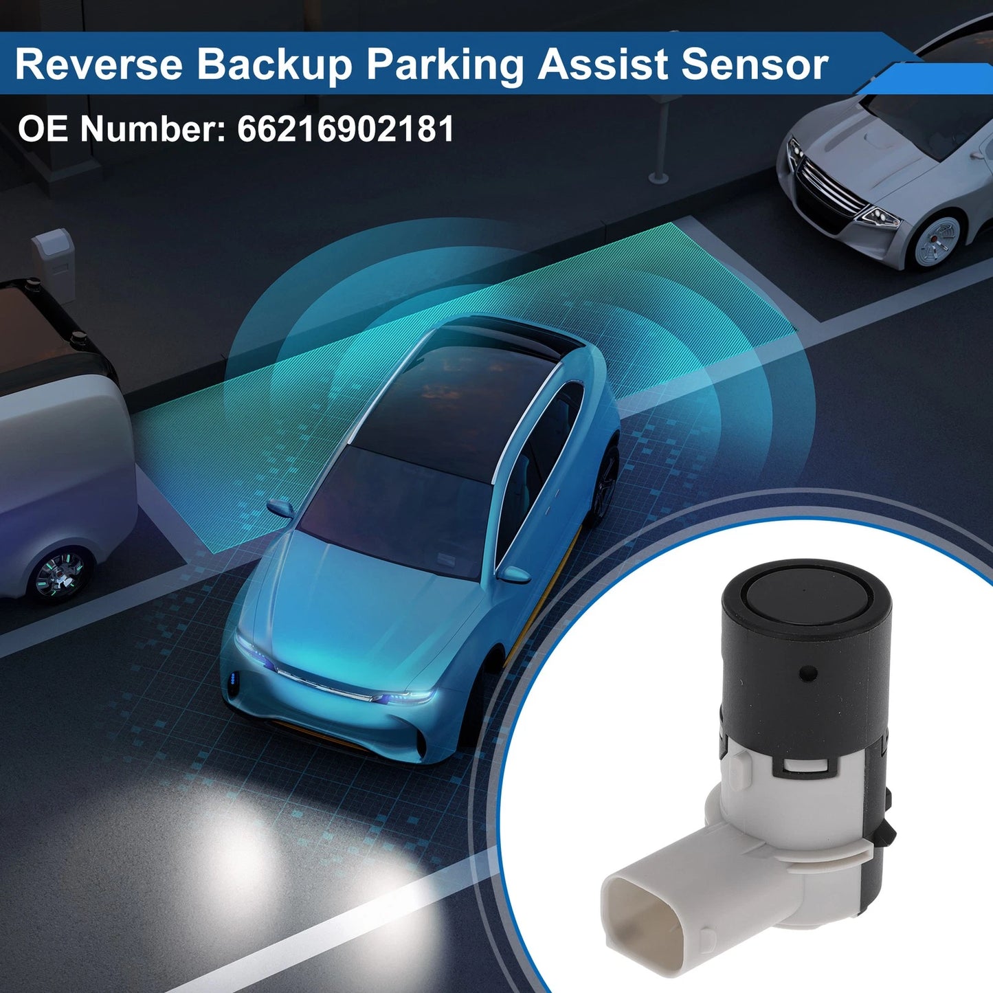 Reverse Backup Parking Sensor for BMW E39 M5 (1998–2003) 66216902181 Black