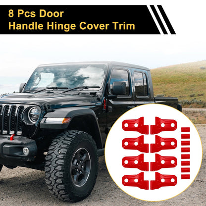 Set of 1 Door Handle Hinge Cover Trim for Jeep Wrangler JL Gladiator (2018–2023)