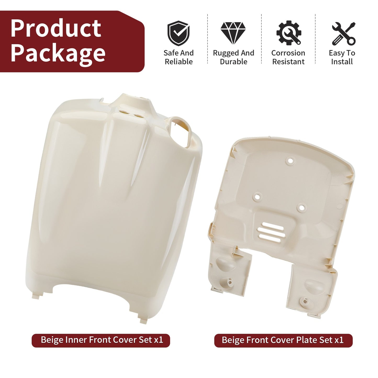 Beige Fender Set for Honda Ruckus 50 (2003–2024)