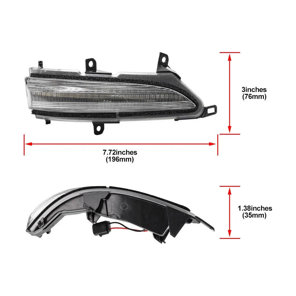 Clear Sequential LED Side Mirror Signal Light for Lexus GX460 (2010–2023)
