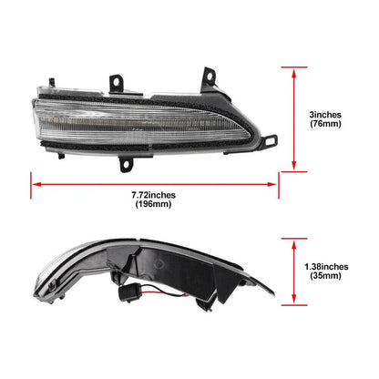 Clear Sequential LED Side Mirror Signal Light for Lexus GX460 (2010–2023)