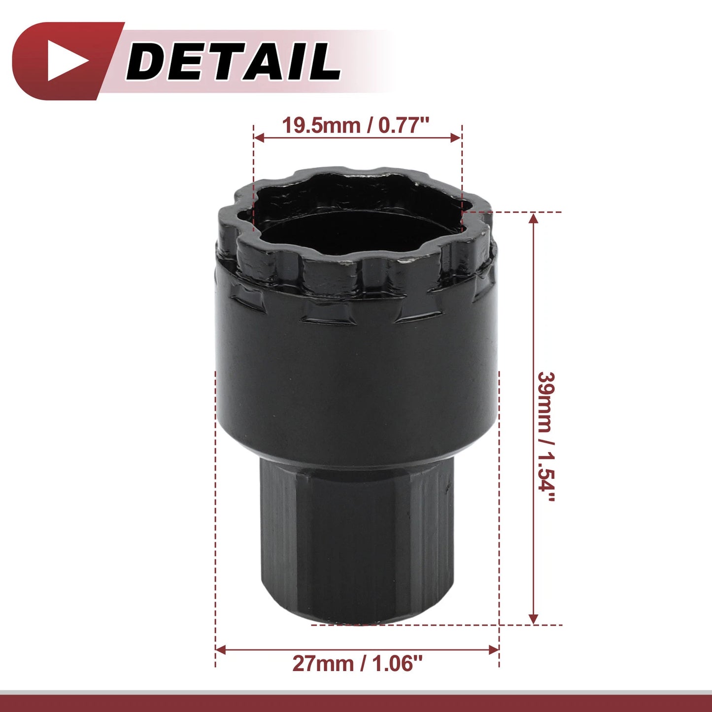 Wheel Lock Lug Nut Type C Anti-theft Key Socket for Mercedes Benz GLE450 GLS350 (2016–2021)