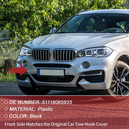 Tow Hook Cover for BMW X6 F16 M (2015–2019) No. 51118065933 Black