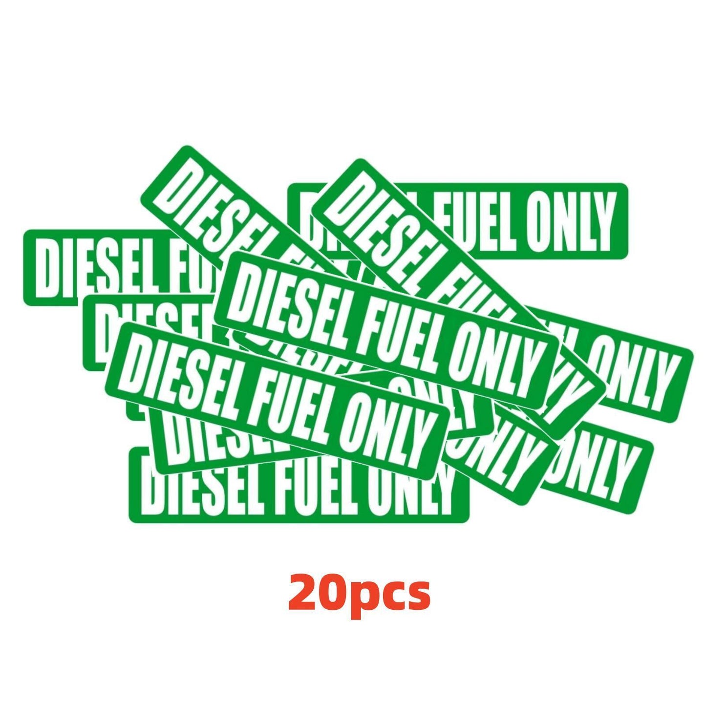 20x Diesel Fuel Only Sticker Decal for Fuel Door