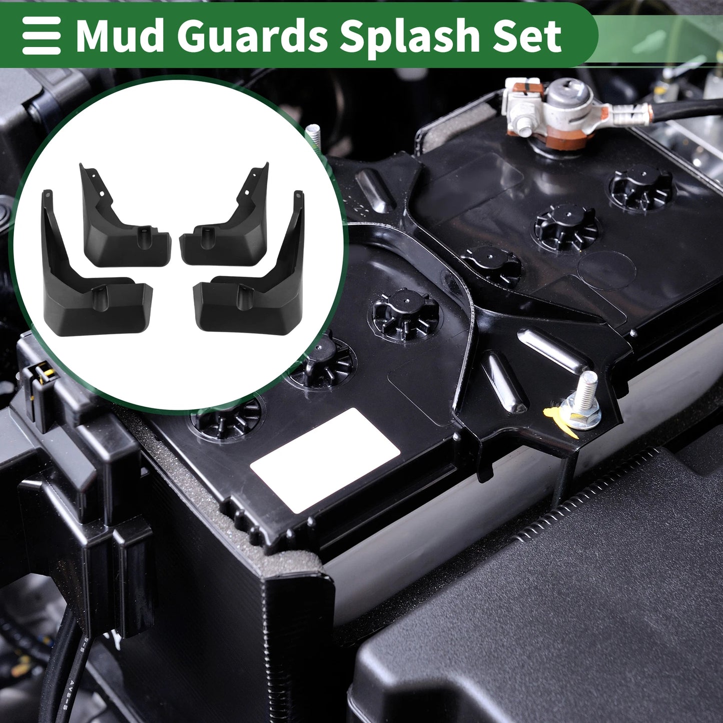 Mud Flaps Splash Guards for Ford Focus (2019–2022) W/ Mount Accessories
