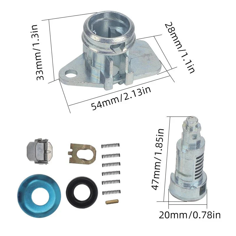 LEFT/RIGHT FRONT DOOR LOCK CYLINDER for Dodge Ram 1500 2500 3500 (2002–2008)