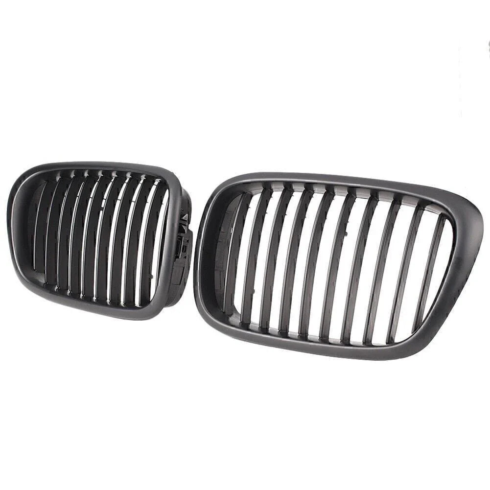 Black Upper Bumper Grill Mesh Grille for BMW E39 525 528 530 535 M5 (2000-2003)