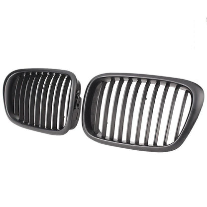 Black Upper Bumper Grill Mesh Grille for BMW E39 525 528 530 535 M5 (2000-2003)