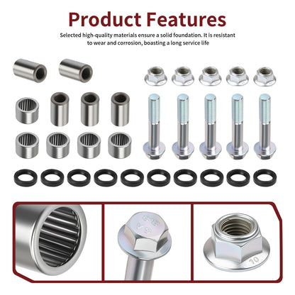 Swing Arm Linkage Bearing Bolt Nut Set for Honda Sportrax 400 (1999–2014)