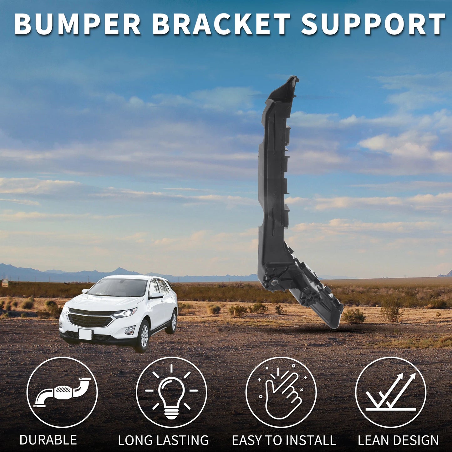 Left Front Bumper Retainer Bracket No.84059892 for Chevy Equinox (2010–2017)