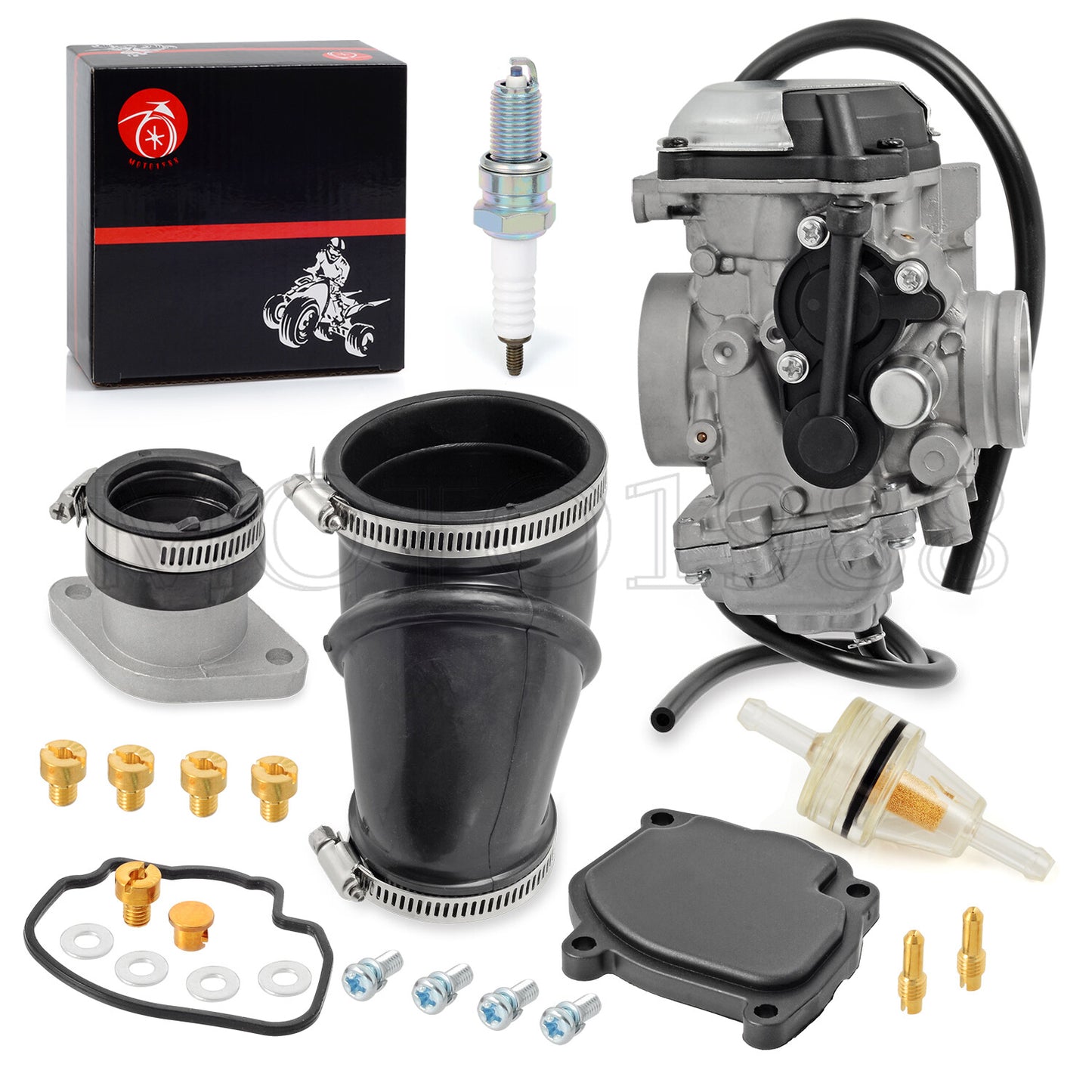 Carburetor and Intake Manifold Boot for Yamaha Wolverine 350 (1996–2005)
