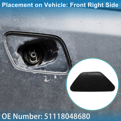 Washer Nozzle Cover Cap No. 51118048680 for BMW 528i (2011–2016) Unpainted