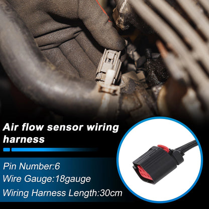 Mass Air Flow Sensor 6 Pin for Ford Mustang (2005–2010) No.3L3A12B579BA