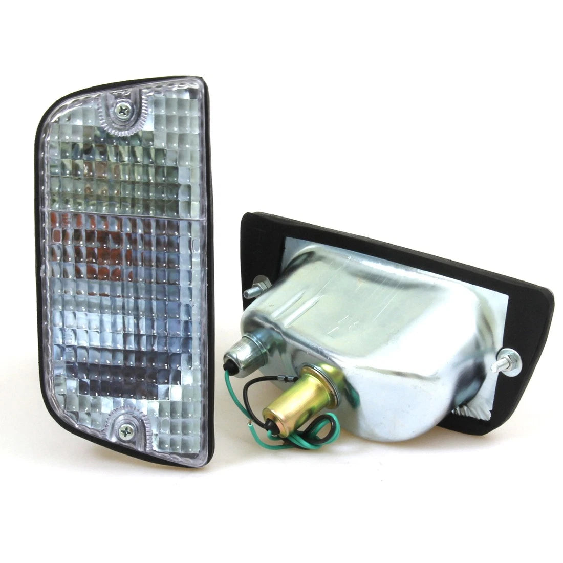 Pair of Clear Front Turn Signal Lights for Datsun 620 (1972–1979)