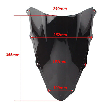 Deep Iridium ABS Motorcycle Windshield for Ducati 1299 (2015-2019)