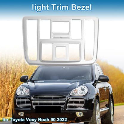 Front Row Light Trim Bezel for Toyota Voxy Noah (2022) Silver Tone