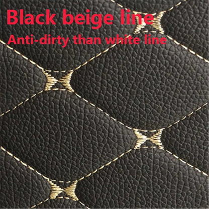 4 x Universal Black PU Leather Car Floor Mats Waterproof for All Models
