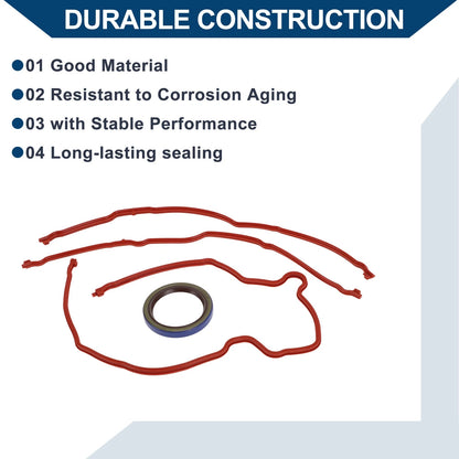 Set of 1 Engine Timing Cover Gasket TCS46096 for Ford Explorer (2006–2010)