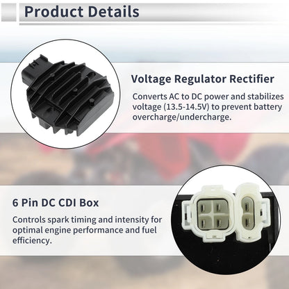 CDI Box Ignition Coil Kit No.30410-HN6-000 for Honda Recon 250 (1997–2000)