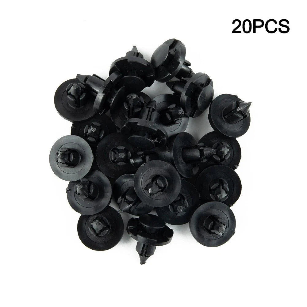20PCS 8mm Hole Dia Rivet Fastener Mud Flaps Bumper Fender Push Clips for Nissan