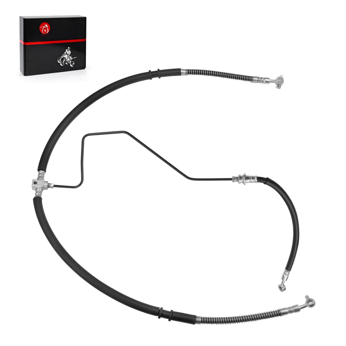 Front Brake Hose Line & Pipe Kit for Yamaha Raptor 700 (2006–2024)