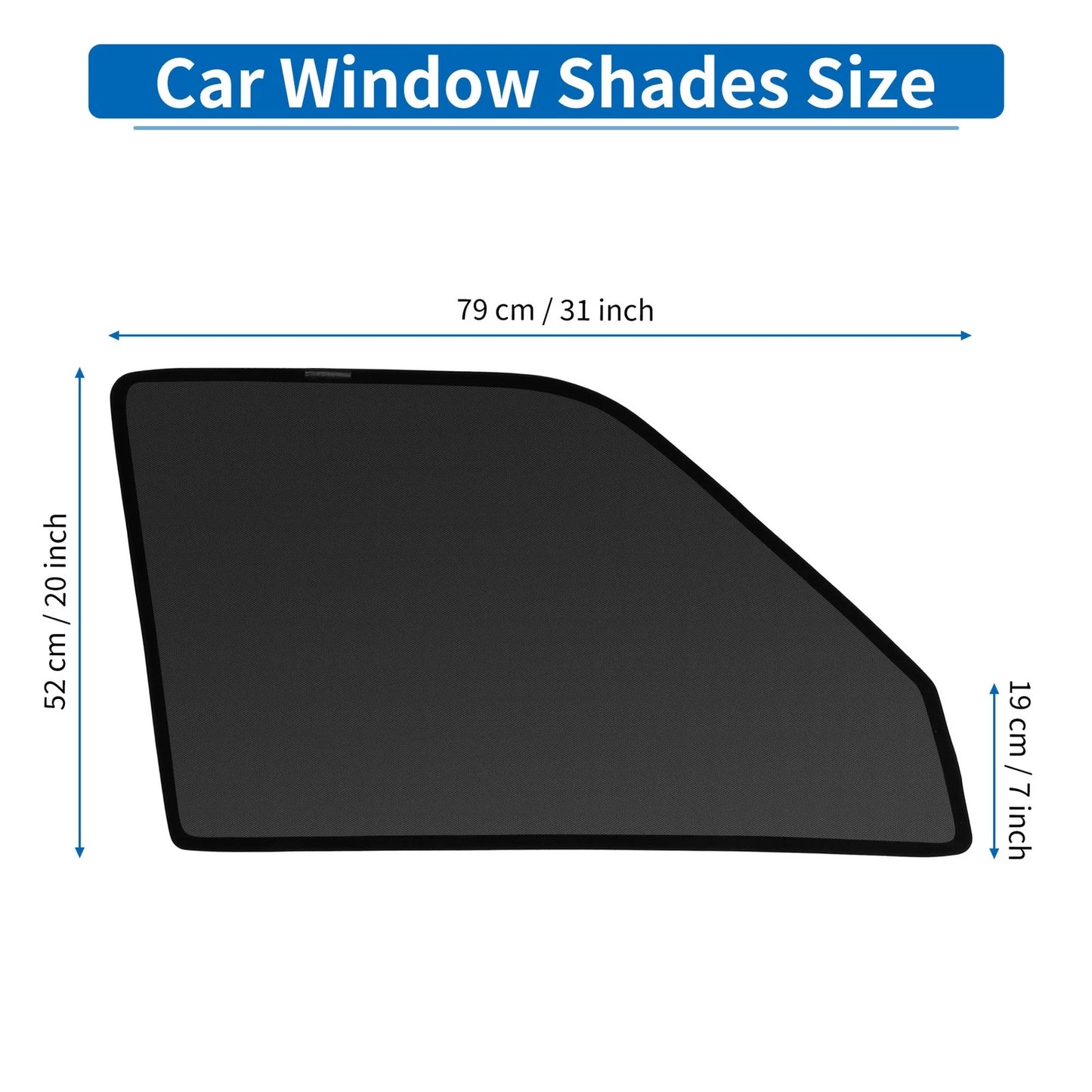 Car Window Cover for Toyota Voxy Noah 90 Series (2001–2007) Net Black