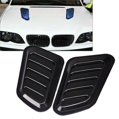 Carbon Fiber Air Flow Intake Hood Scoop Vent Cover for Universal Cars