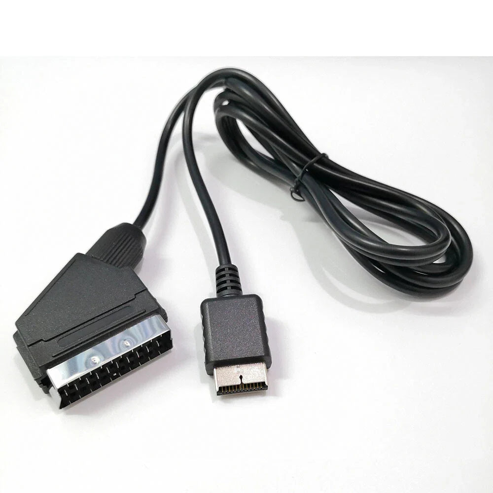 RGB Scart Cable 1.8m for PS1 PS2 PS3 (2000-2013)