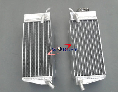 Aluminum Radiator & Red Hose for Honda CR250 (1985–1987)