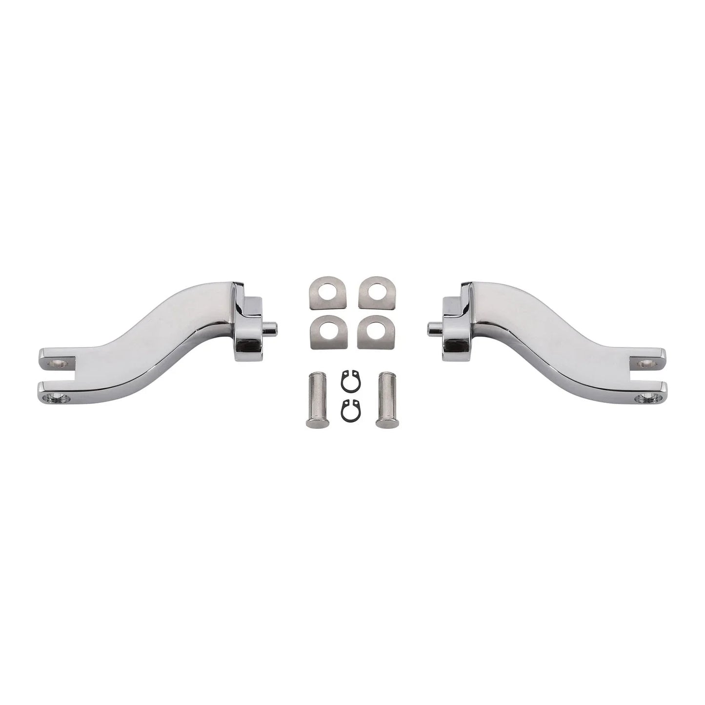 Chrome Passenger Footpeg Mount Bracket for Harley Road Glide King (1993-2025)