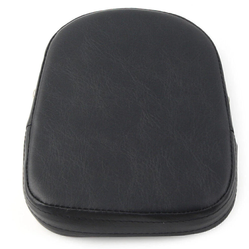 Black Backrest Sissy Bar Cushion Pad for Harley & Suzuki Motorcycles