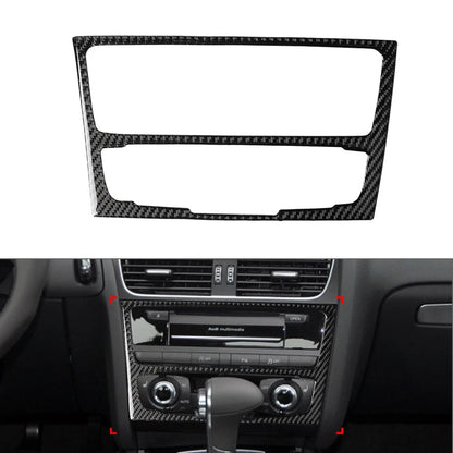 Black Carbon Fiber Interior Door Lock Button Cover Trim for Audi TT TTRS (2008–2014)