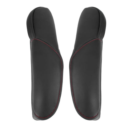 Car Front Seat Armrest Cover Black with Red Line for Honda CR-V (2010-2011)