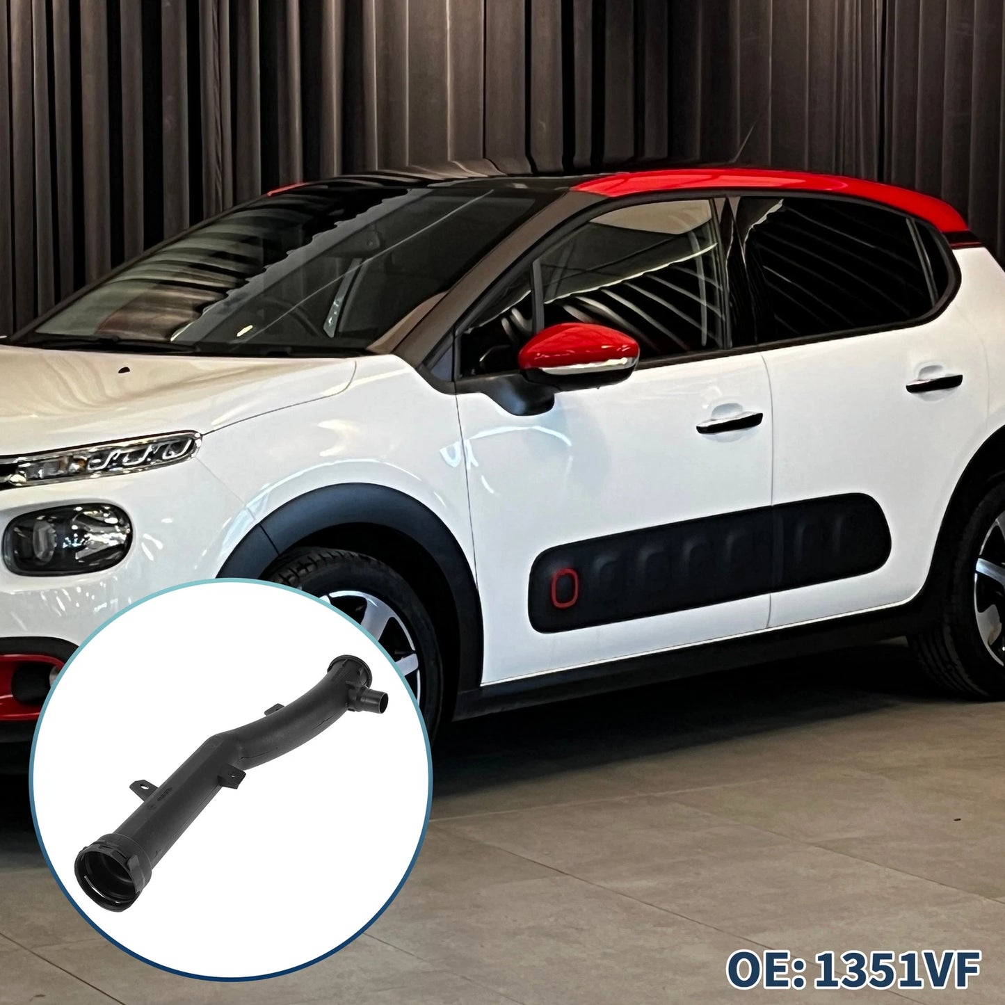 Water Coolant Hose Pipe for Citroen C3 II (2009–2016) No. 1351VF