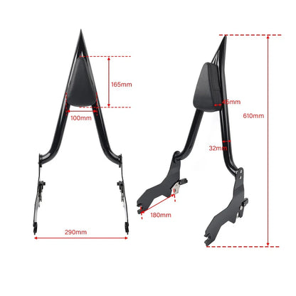 Sissy Bar Passenger Backrest for Harley Softail Fat Bob FXFB FXFBS (2018-2023)