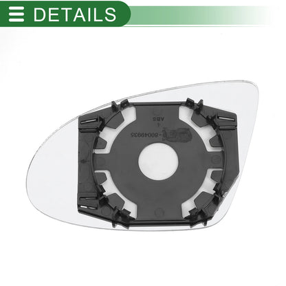 Convex Right Side Mirror Glass Replacement for Audi A2 (2000–2005)