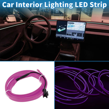 LED Strip Neon Wire Lighting for Car (12V) - Purple