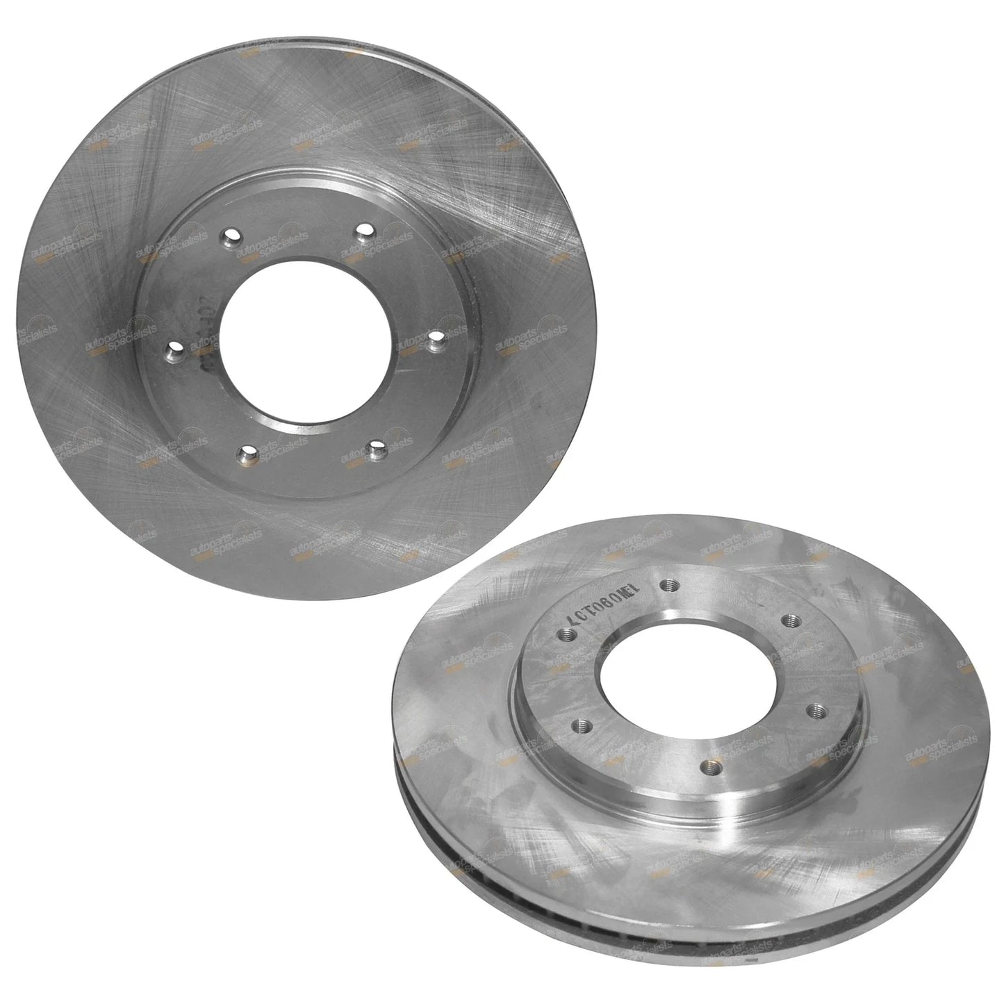 2 x Front Disc Rotors for Toyota Hiace RCH12R RCH22R 2RZ-E (1995–2003)