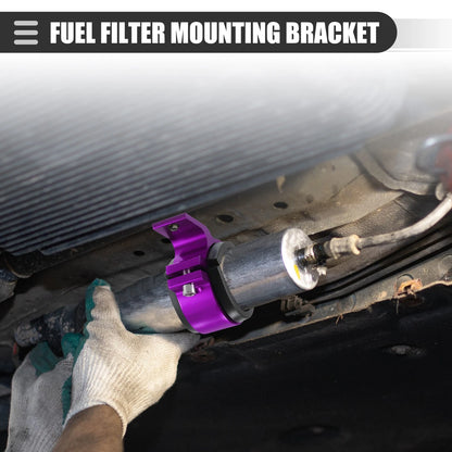 2X Fuel Filter Mounting Bracket Clamp 50mm ID for Universal Fit