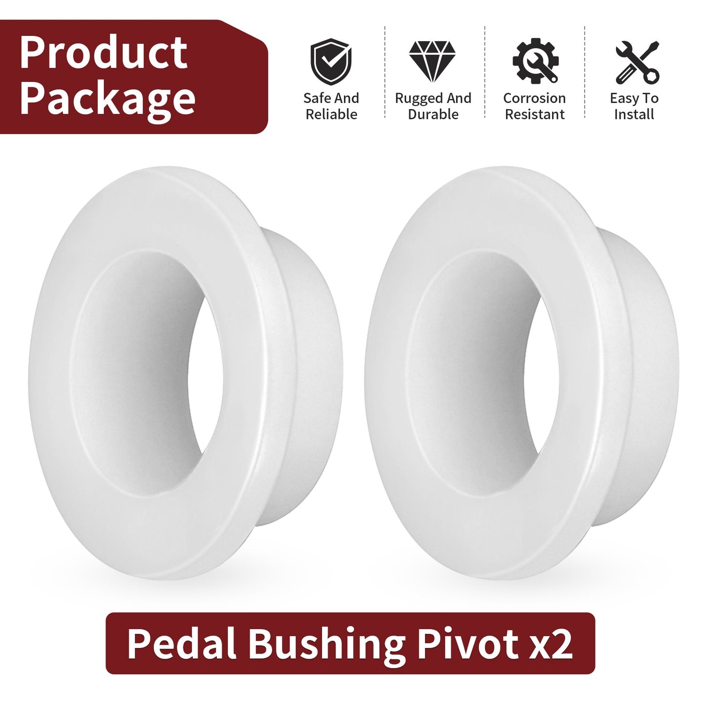 2X Pedal Bushing Pivot for Polaris Brutus HD (2015–2018)