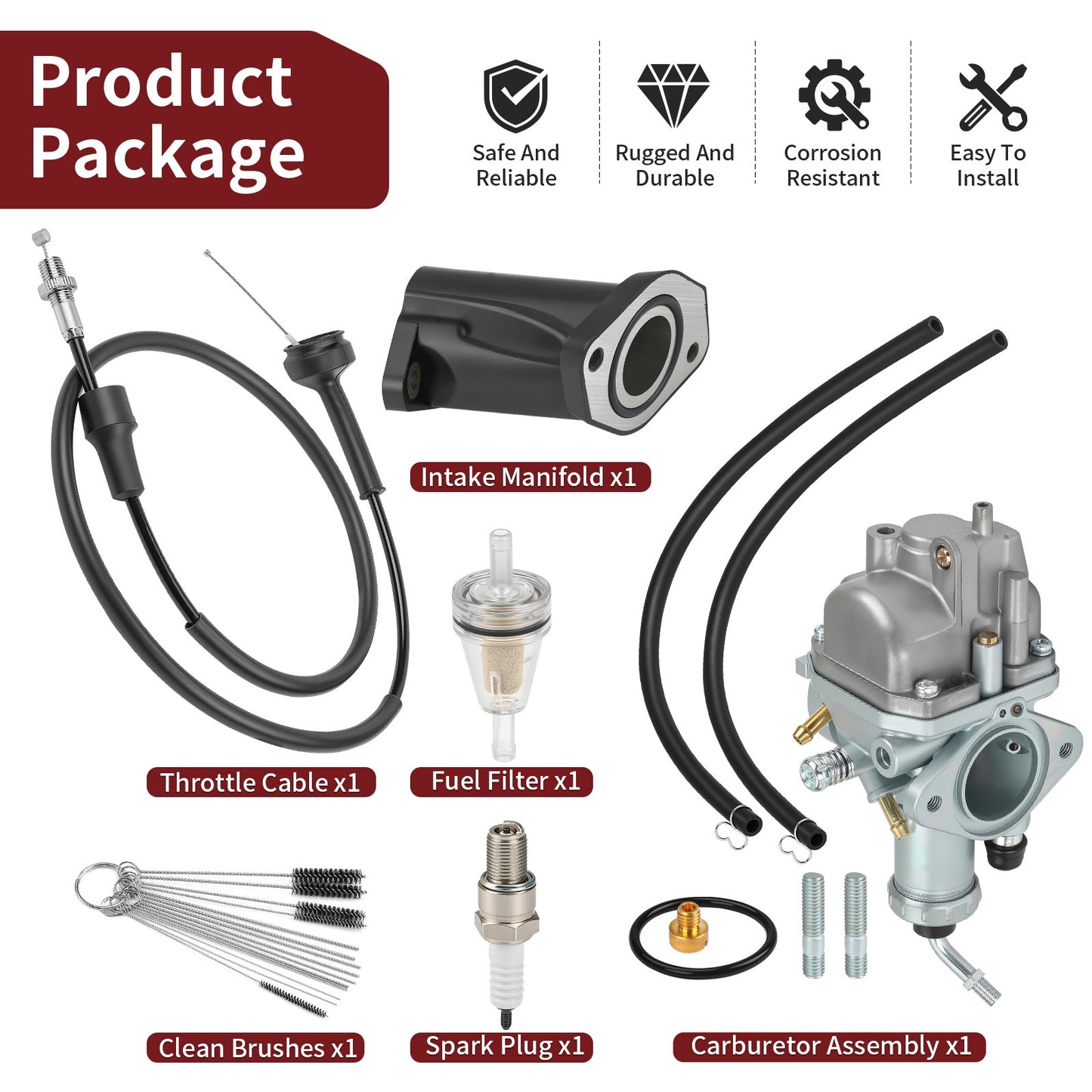 Carburetor for Yamaha Timberwolf YFB250 (1992–2000)