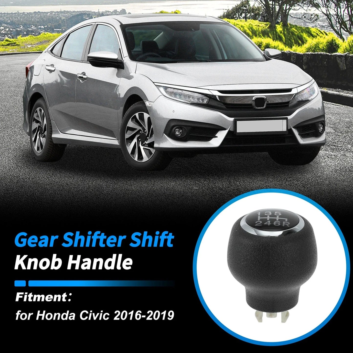 Gear Shift Knob for Honda Civic 2016-2019 (2 x Knobs)