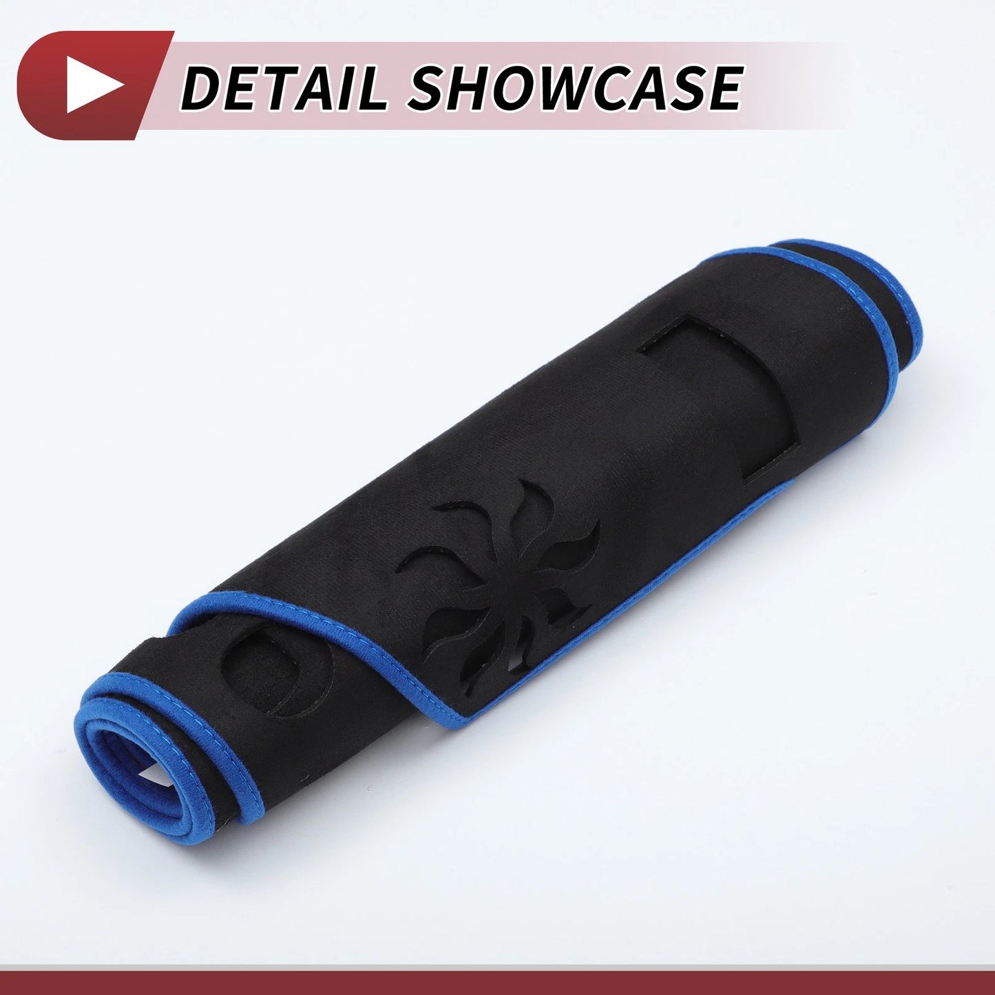 Dashboard Cover Mat for Toyota RAV4 (2019–2021) Sun Protector Pad Black Blue