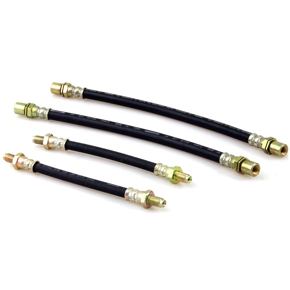 Set of 4 Front Brake Hoses for Toyota Corolla (1974–1987)