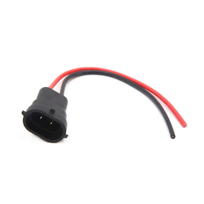 Set of 4 H11 Fog Light Extension Wire Harness Male Socket Connectors for Various Models